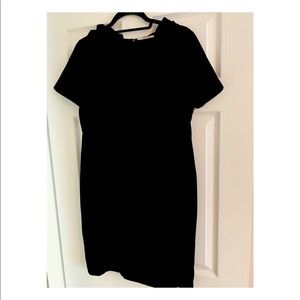Black ruffle Neck Tahari Dress